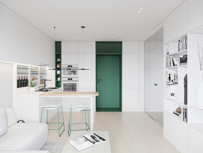 Ý tưởng thiết kế nội thất đep phong cách tối giản cho căn hộ