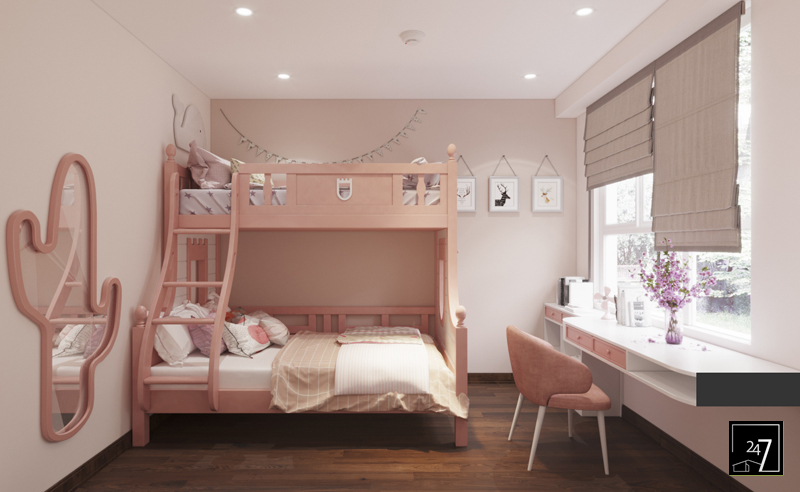 Thiết kế phòng ngủ trẻ em đẹp và tiện lợi