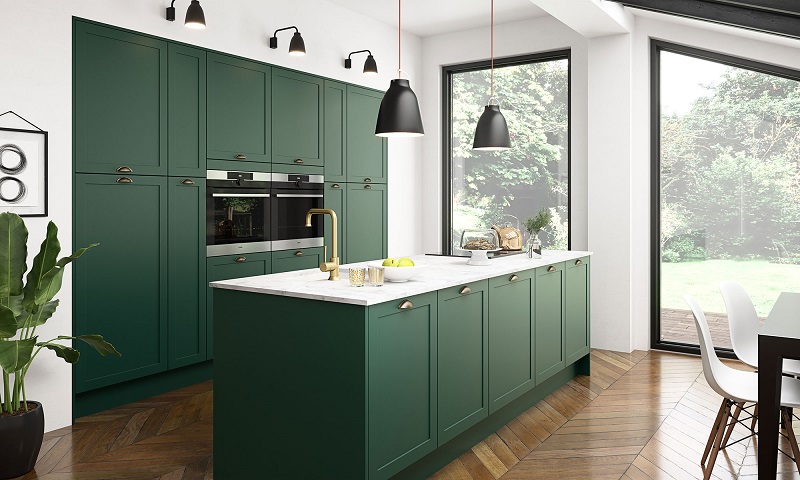 Bảng màu đa dạng dùng cho thiết kế nội thất bếp