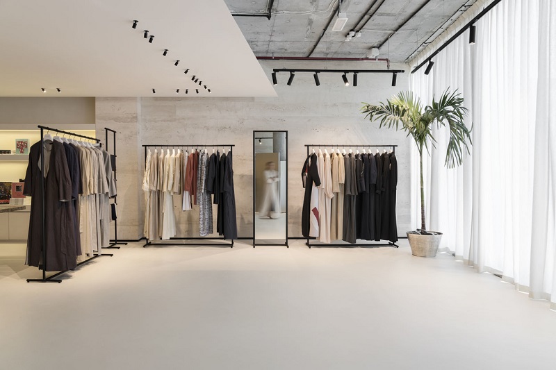 thiết kế nội thất shop thời trang phong cách minimalism