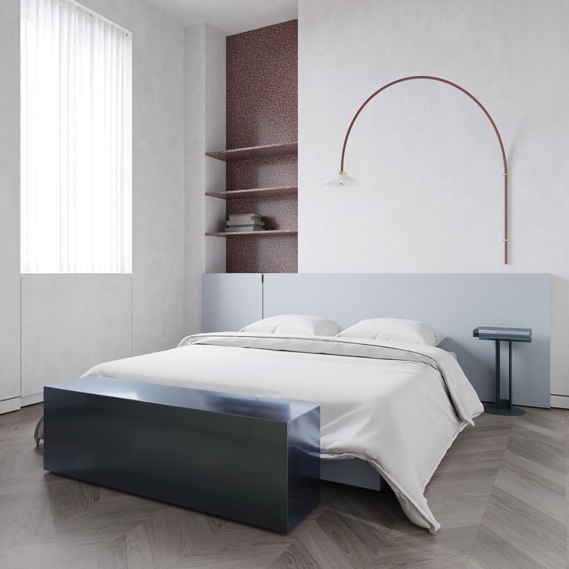 Thiết kế nội thất phòng ngủ căn hộ chung cư phong cách tối giản