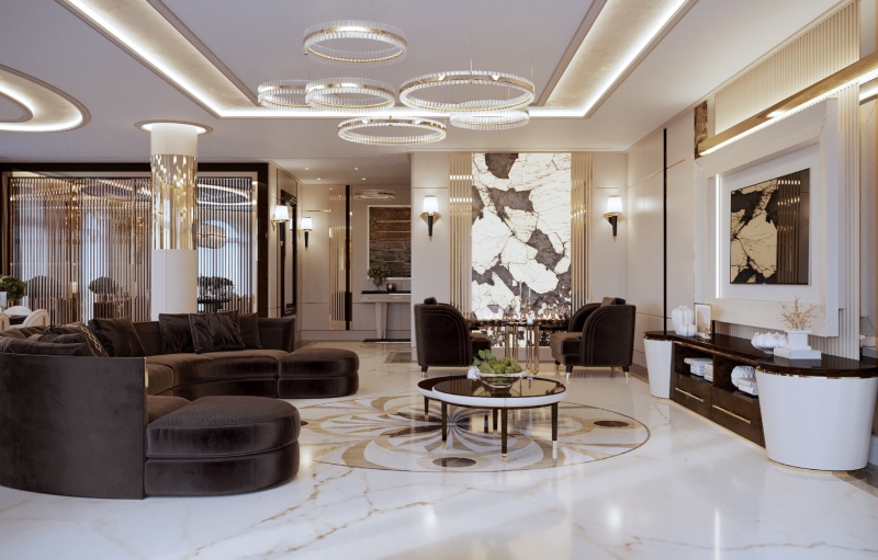 Thiết kế nội thất căn hộ chung cư luxury cao cấp