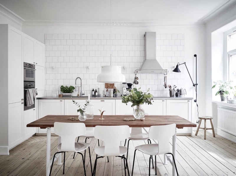 Tủ bếp phong cách Scandinavian đẹp