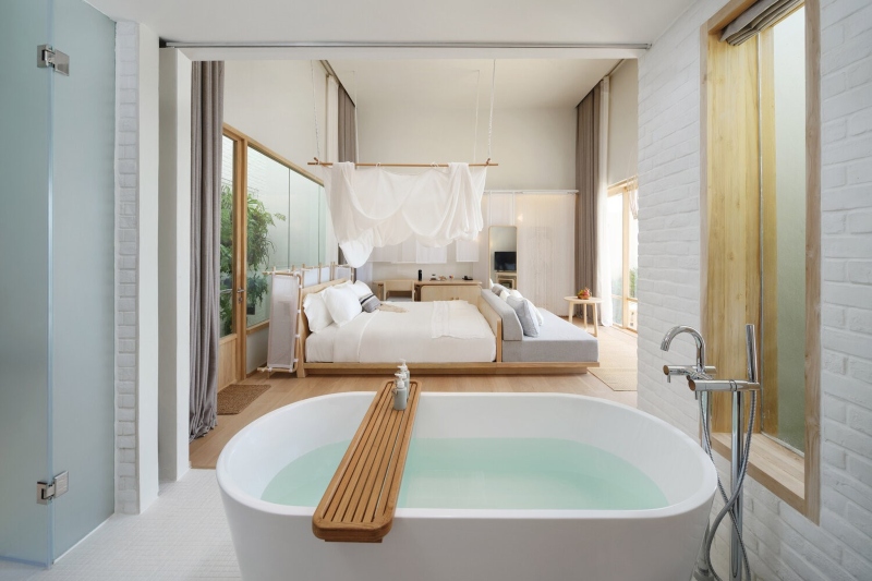 Thiết kế nội thất phòng ngủ resort đẹp