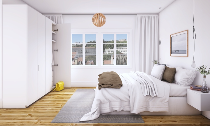 Thiết kế nội thất phòng ngủ Master phong cách Scandinavian đẹp