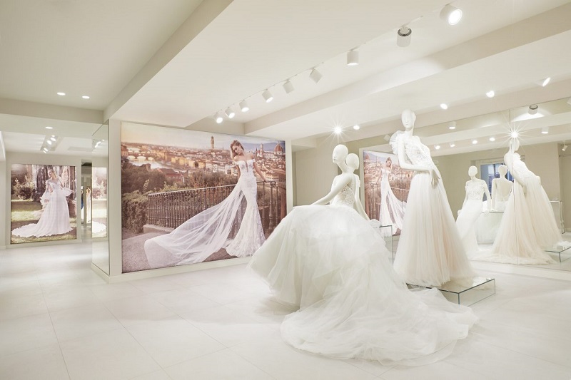 Thiết kế nội thất showroom áo cưới phong cách hiện đại