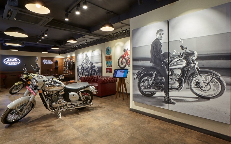 Thiết kế nội thất showroom xe máy phong cách vintage