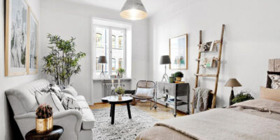 Thiết kế nội thất căn hộ studio phong cách scandinavian